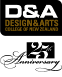 Design and Arts College of New Zealand logo